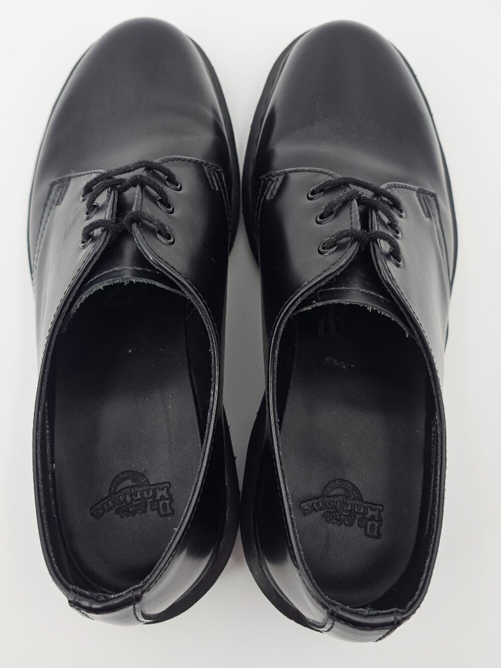 Doc Martens 1461 Mono Oxfords Black Smooth Leather Low Top Unisex Mens 8 Wmn's 9 - Picture 7 of 12